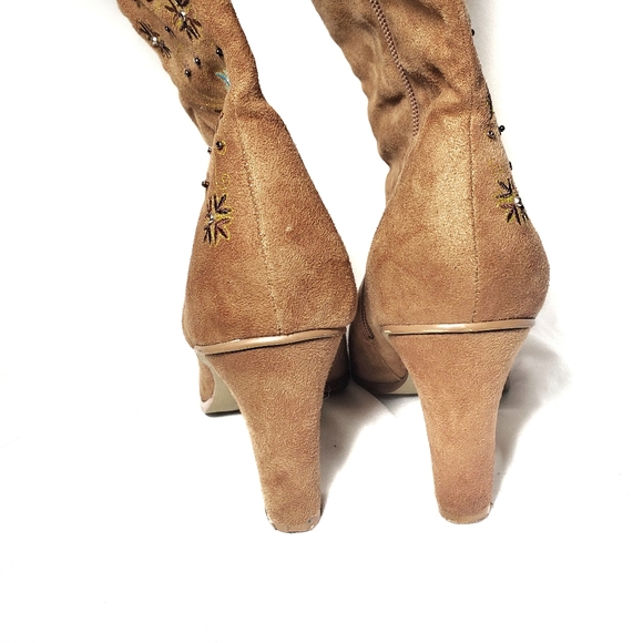 Hillard & Hanson Vegan Suede Boots Size 7 - Picture 7 of 8